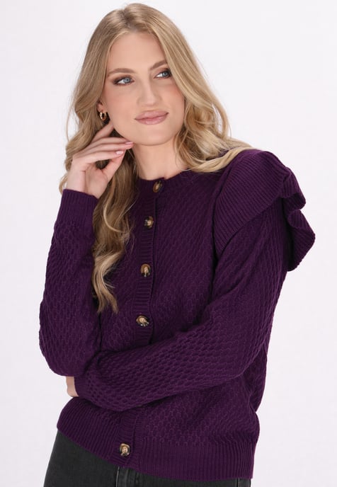 Dreimaster Cardigan women purple - Image 3