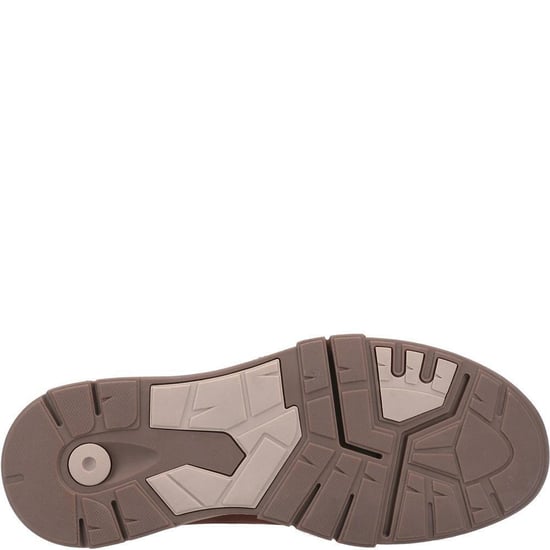 Hush Puppies Mens Fletcher Leather Shoes (Tan) - Image 4