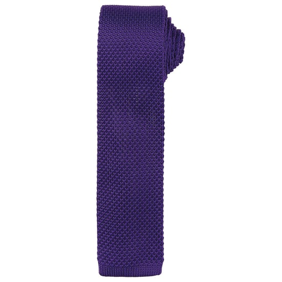 Premier Unisex Adult Slim Knitted Tie (Purple) - Image 1