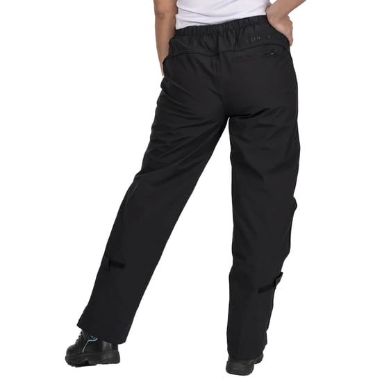 Island Green Womens/Ladies Drop Hem Waterproof Trousers (Black) - Image 2