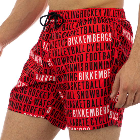 Bikkembergs Bañador de Hombre Allover Rojo - Image 4