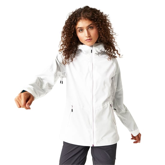 Regatta Womens/Ladies Raddick II Waterproof Jacket (White/Lilac Frost) - Image 4