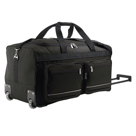 SOLS Voyager Rolling Travel Holdall Bag (Black) - Image 1