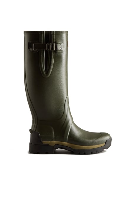 Hunter Balmoral Adj Tec Sole Tall Boot Dark Olive - Image 1