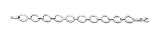 Orphelia Women's 925 Sterling Silver Set: Chain + Bracelet - Silver SET-029 - Image 2
