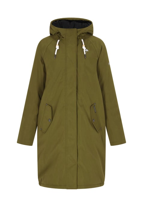 Schmuddelwedda winter parka women olive - Image 1