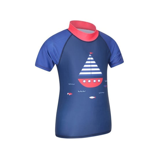 Mountain Warehouse Childrens/Kids Short-Sleeved Rash Guard (Cobalt Blue) - Image 3