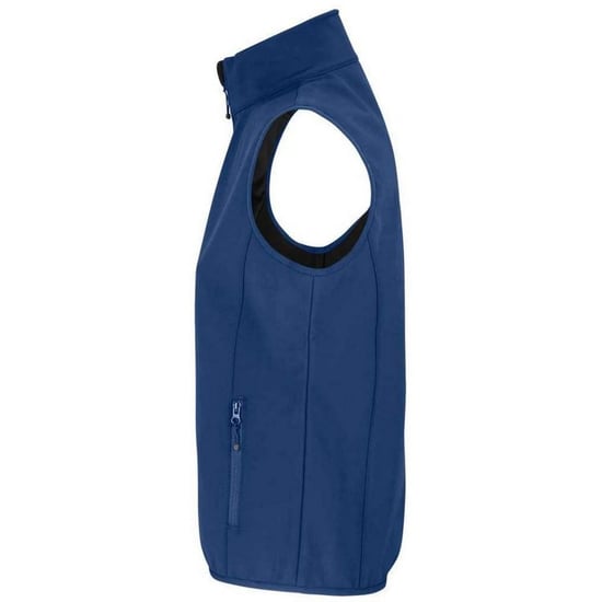 SOLS Womens/Ladies Falcon Softshell Zipped Body Warmer (Abyss Blue) - Image 2