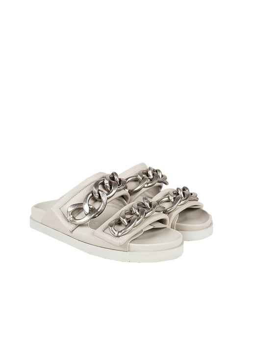 Patrizia Pepe Pantuflas Mujer Gris - Image 2