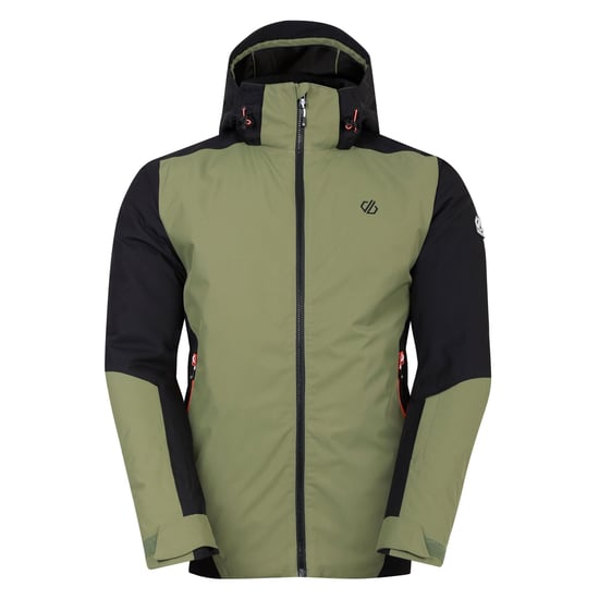 Dare 2B Mens Precision II Ski Jacket (Black/Olivine Green) - Image 1