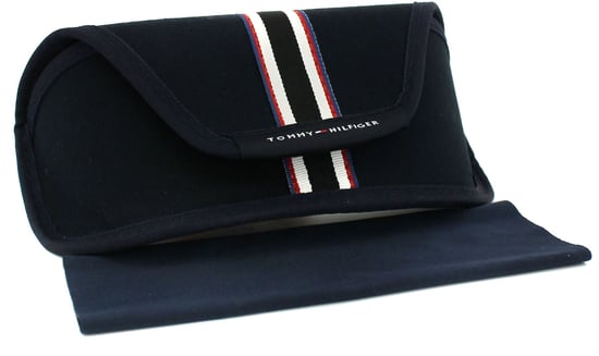 Gafas de sol para hombre Tommy Hilfiger Rectangulares Negros y Grises con Espejo - Image 4
