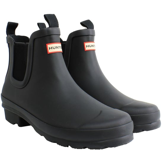 Botas de agua negras Chelsea para niños grandes de Hunter - Image 3