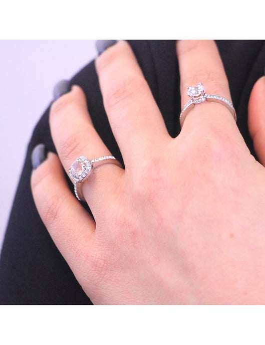 Anillo Elise - Plata y Cristal - Image 2