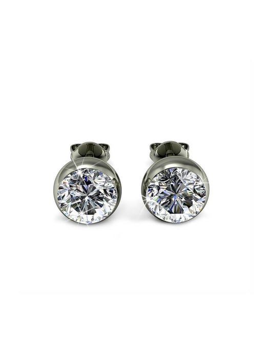 Pendientes Luna - Plata y Cristal - Image 3