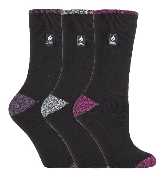 HEAT HOLDERS - 3 Pack Multipack Calcetines Térmicos Aislantes de Mujer para Invierno - Rayas - Image 1