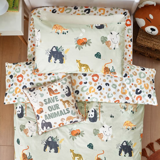 juego de fundas nórdicas reversible de animales salvajes little furn. - Image 3