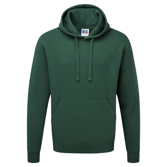 Russell Mens Authentic Hooded Sweatshirt / Hoodie (Bottle Green) - Image 1
