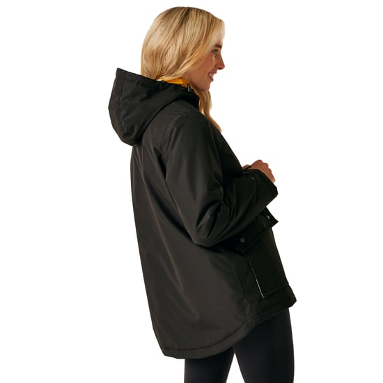 Regatta Womens/Ladies Orla Kiely Rain Cloud Mid Length Waterproof Jacket (Black/Grey) - Image 4