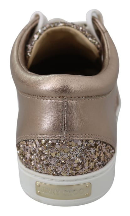 Jimmy Choo Women's Ballet Pink Leather Miami Sneakers