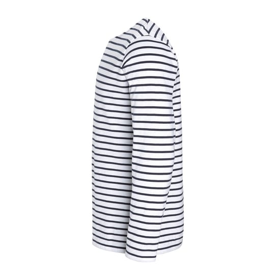 SOLS Mens Marine Long Sleeve Stripe T-Shirt (White/Navy) - Image 4