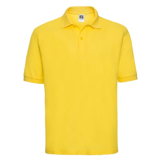 Russell Mens Classic Polycotton Polo Shirt (Yellow) - Image 1