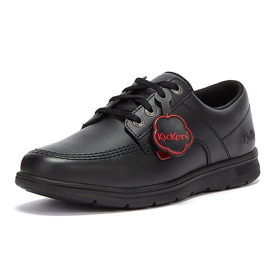 Kickers Kelland Lace Lo Black Leather Shoes - Image 3