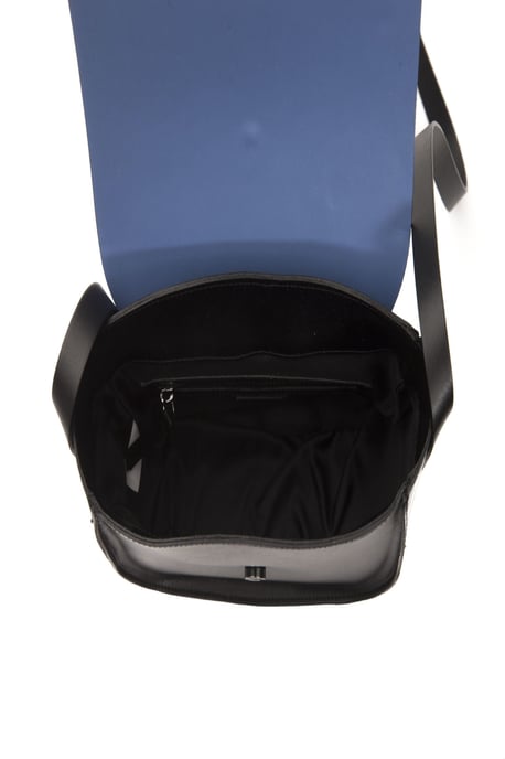 Bolso Bandolera de Cuero Azul Donatella para Mujer Pompei - Image 5
