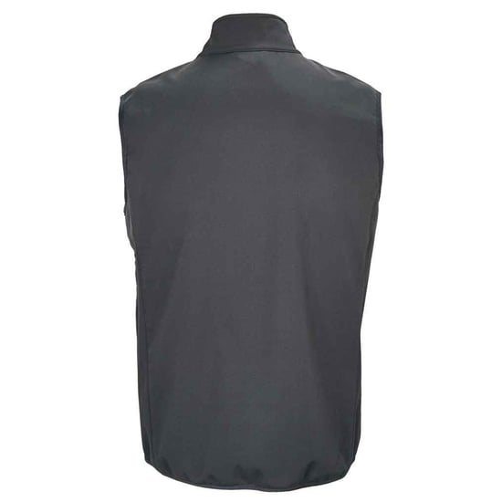 SOLS Mens Falcon Softshell Zipped Body Warmer (Charcoal Grey Solid) - Image 2