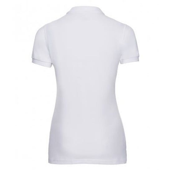 Russell Womens/Ladies Stretch Short Sleeve Polo Shirt (White) - Image 2
