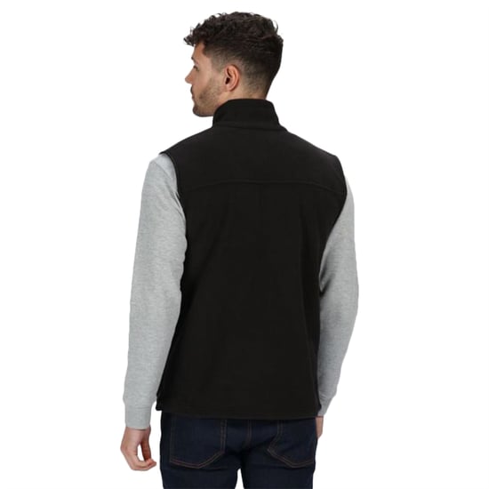 Regatta Haber II Full-Zip Bodywarmer Fleece Anti-Pill Jacket (250 GSM) (Black)