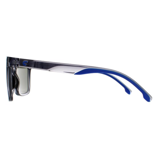 Gafas de sol Carrera Rectangle para hombre en gris y azul con espejo - Image 3