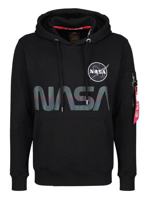 Alpha Industries NASA Rainbow Reflective Hoody Black