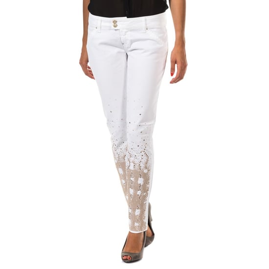 Long Metallic Teal Pant