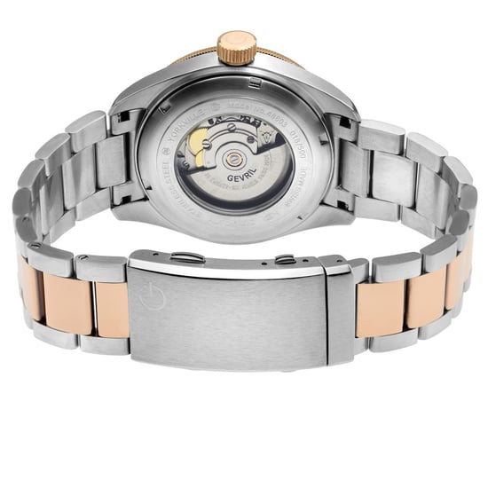 Gevril Reloj automático suizo Yorkville Sellita SW200 para hombre con esfera marrón y dos tonos - Image 3