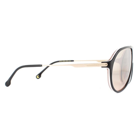 Carrera Sunglasses Hot 65 KDX/G4 Black Nude Brown Mirror