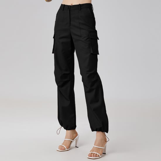Drawstring ankle cargo pants - Image 4
