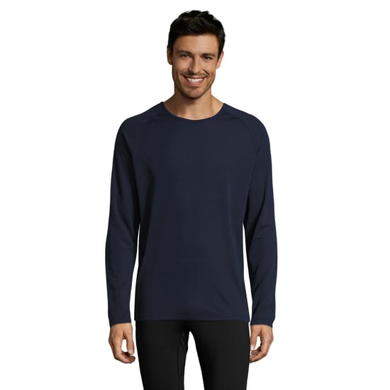 SOLS Mens Long-Sleeved Sports T-Shirt (French Navy) - Image 1
