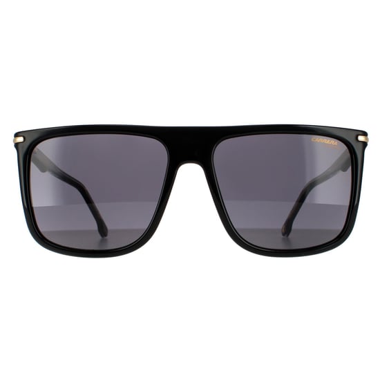 Gafas de sol Carrera Rectangle para hombre en negro, dorado y gris. - Image 1