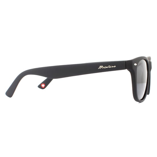 Montana Sunglasses MP10 Matte Black Rubbertouch Black Smoke Polarized