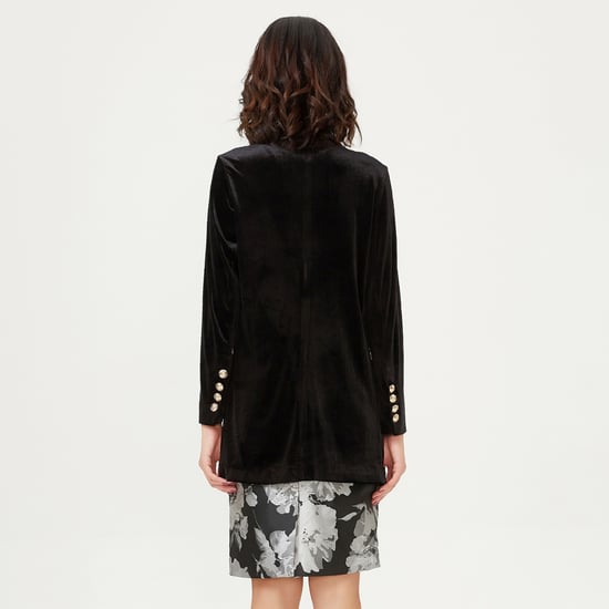 Double buttoning velvet jacket - Image 4