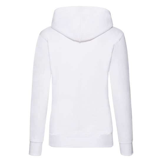 Fruit of the Loom Womens/Ladies Classic Hooded Lady Fit Sweatshirt (White) - Image 2