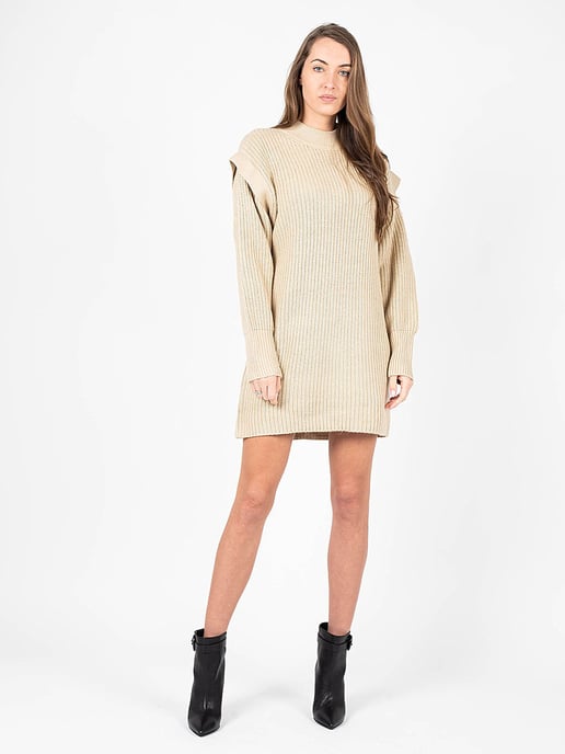 Silvian Heach Dress Woman's Beige