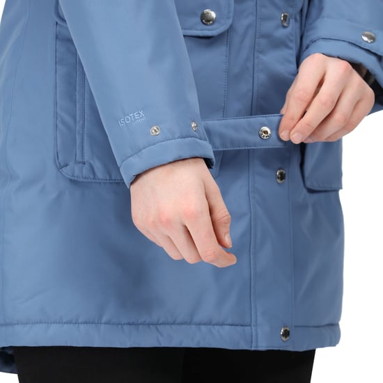 Regatta Womens/Ladies Voltera Heated Waterproof Jacket (Slate Blue)