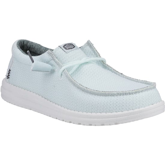 HEYDUDE Wally Sport Mesh Polyester/Spandex/Nylon Men's Skyline Boat Shoes - Image 1