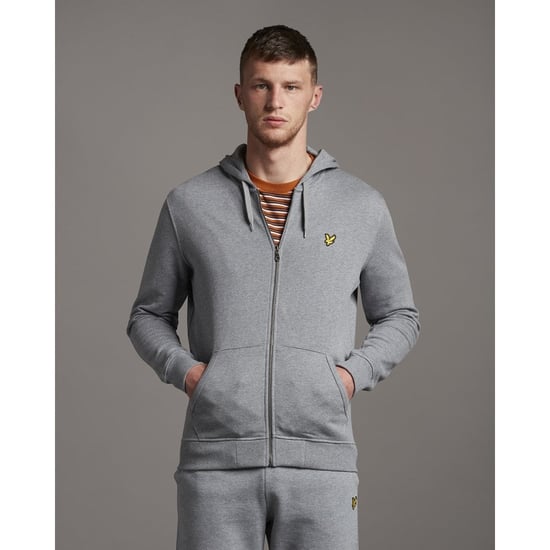 Sudadera con capucha gris con cremallera de Lyle & Scott - Image 1