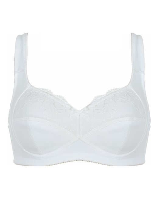 Naturana Wireless Lace Mastectomy Bra - Ecru