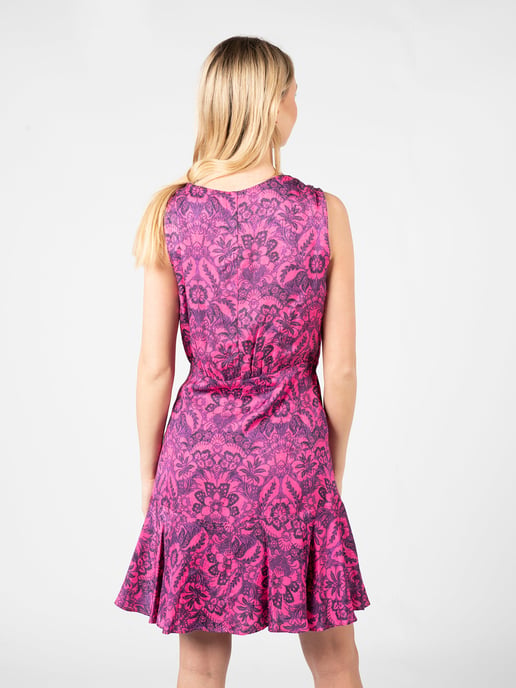Pinko Vestido Adele de mujer rosado, Violeta - Image 4