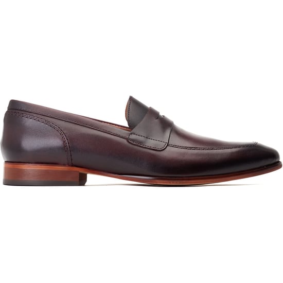 Base London Bruno Leather Men's Bordo Loafers - Image 5