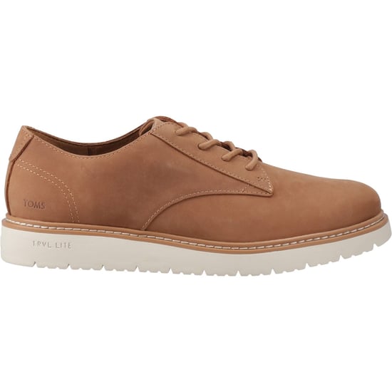 TOMS Navi TRVL LITE Leather Men's Tan Lace-Up Shoes - Image 5