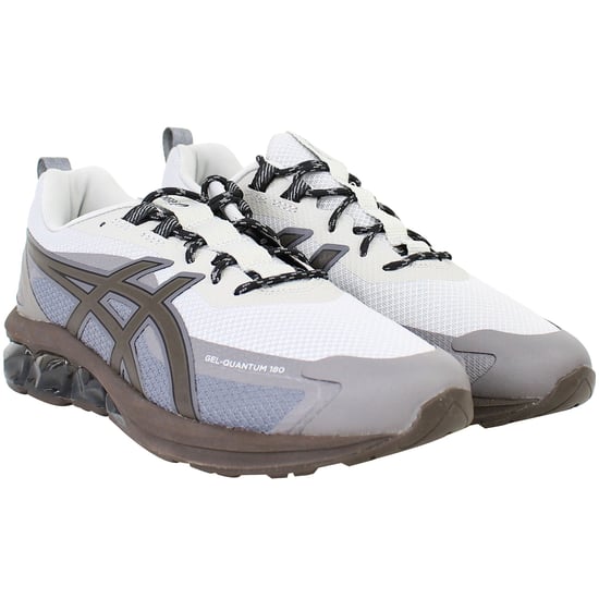 Asics Gel-Quantum 180 VII Mens Grey/White Trainers - Image 2